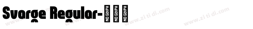 Svarge Regular字体转换